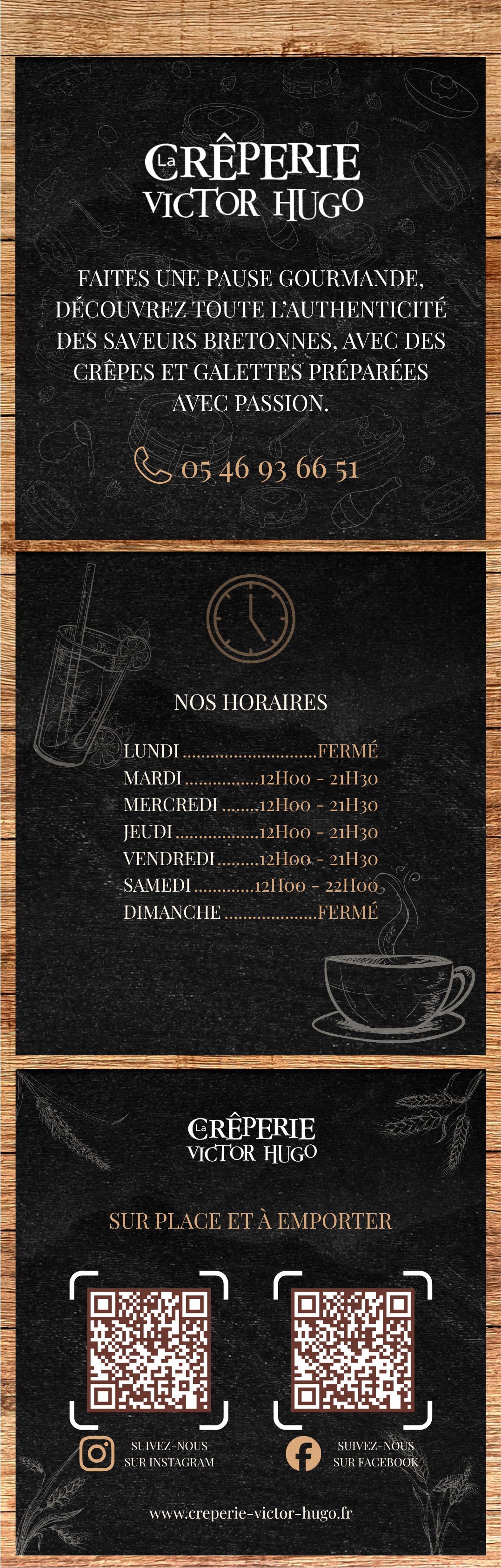 Création — Crêperie Victor Hugo